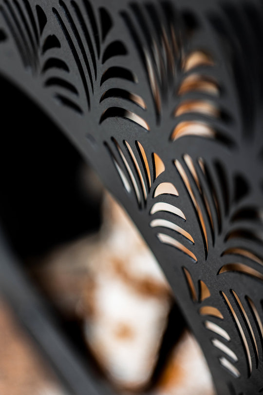 Gartenkamin aus Naturstahl – 108 cm , Handgefertigt , Gartenkamin NRW