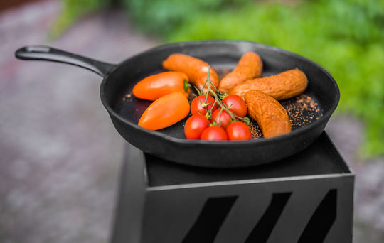 Gartenkamin aus Naturstahl – 108 cm , Handgefertigt , Gartenkamin NRW