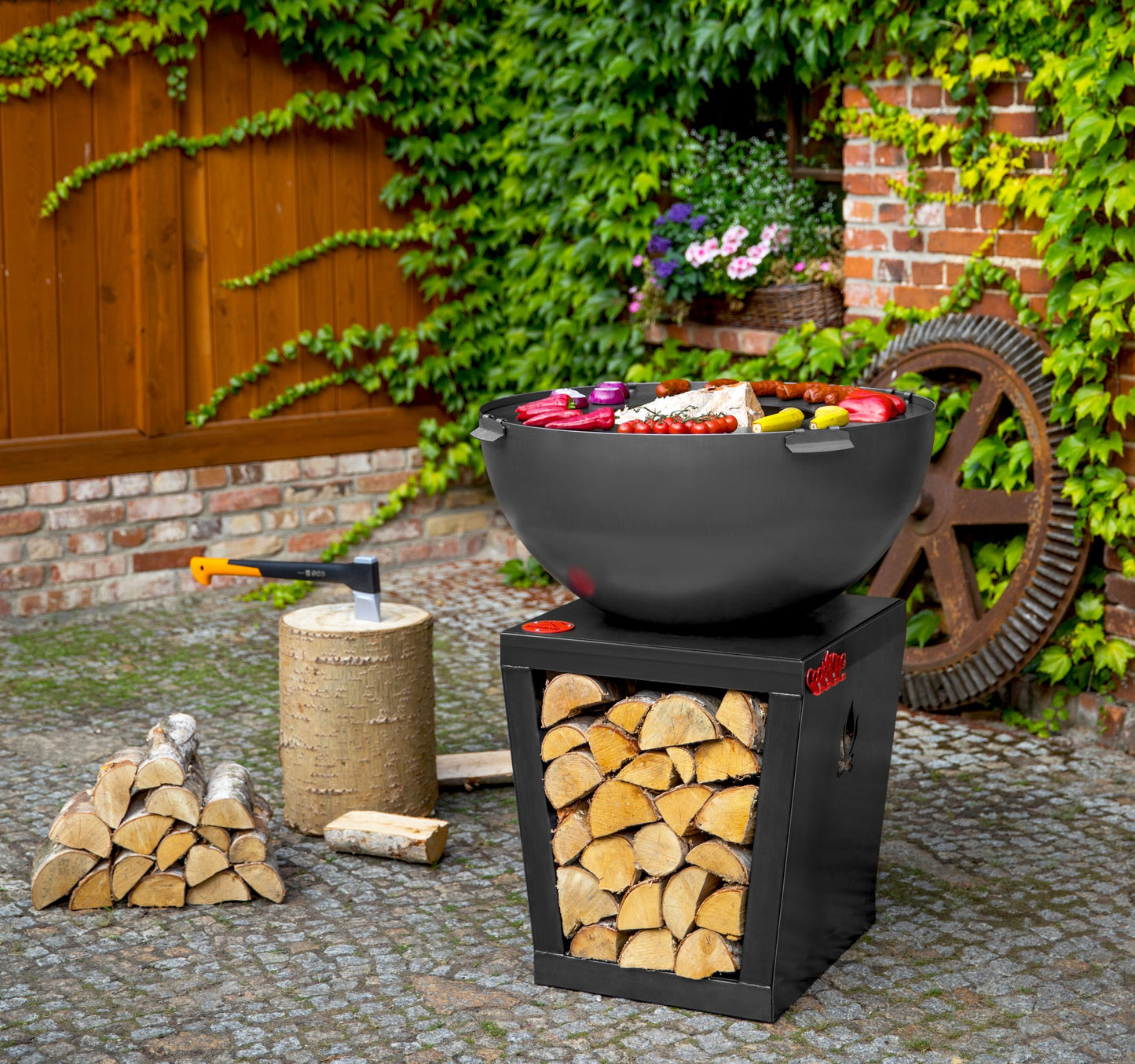 CookKing Premium Grill "SANTOS" – Handgefertigt aus Naturstahl