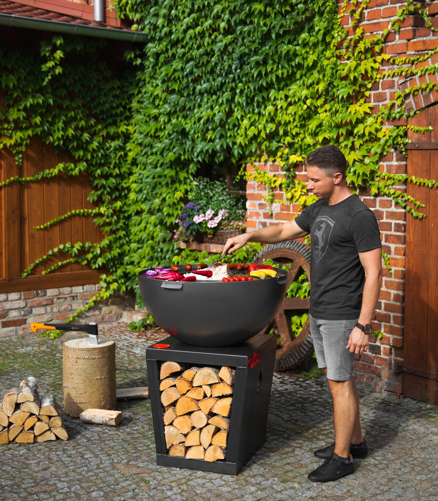 CookKing Premium Grill "SANTOS" – Handgefertigt aus Naturstahl