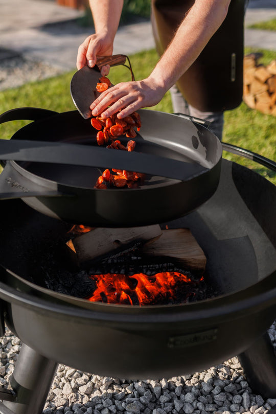 Multifunktionale Feuerschale „BANDITO“ – mit drehbarem Grillrost