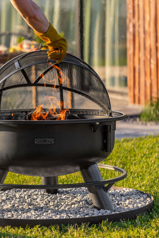 Multifunktionale Feuerschale „BANDITO“ – mit drehbarem Grillrost
