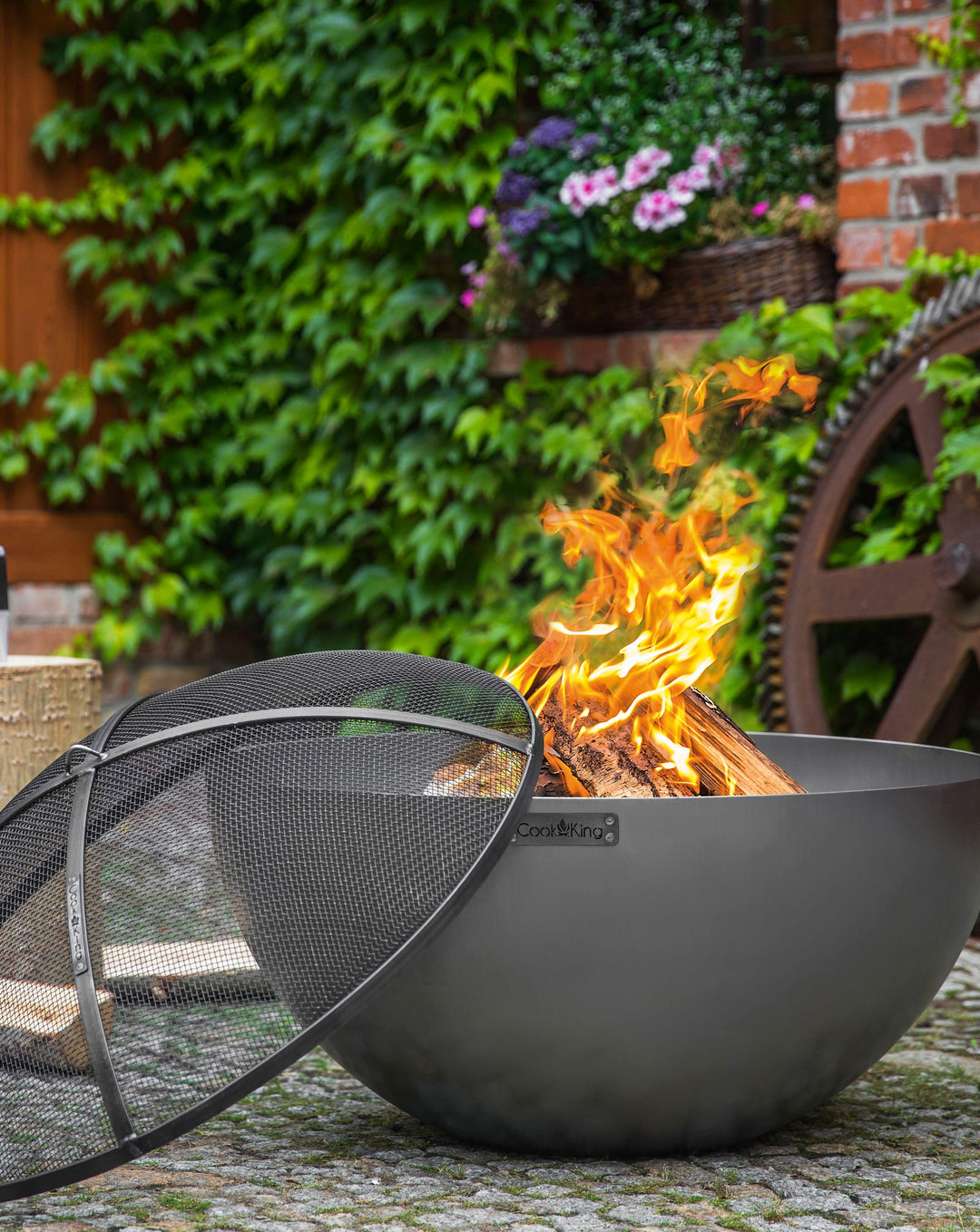 Tiefe Feuerschale Premium " DALLAS " -85 cm