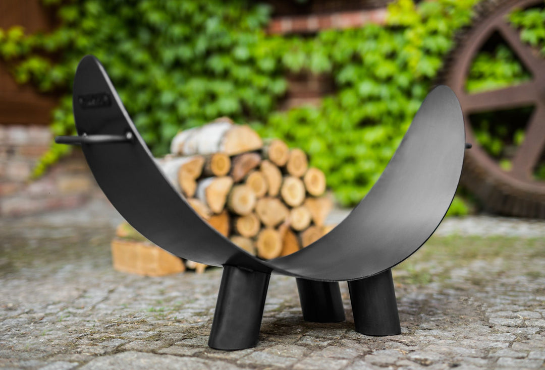 Kaminholzregal "MILA" - Handgefertigt aus Naturstahl