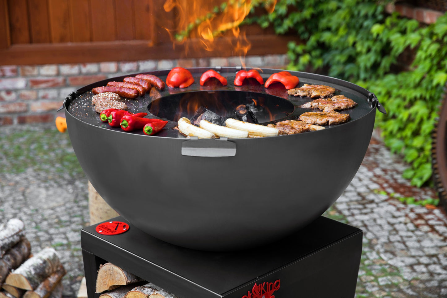 CookKing Premium Grill "SANTOS" – Handgefertigt aus Naturstahl