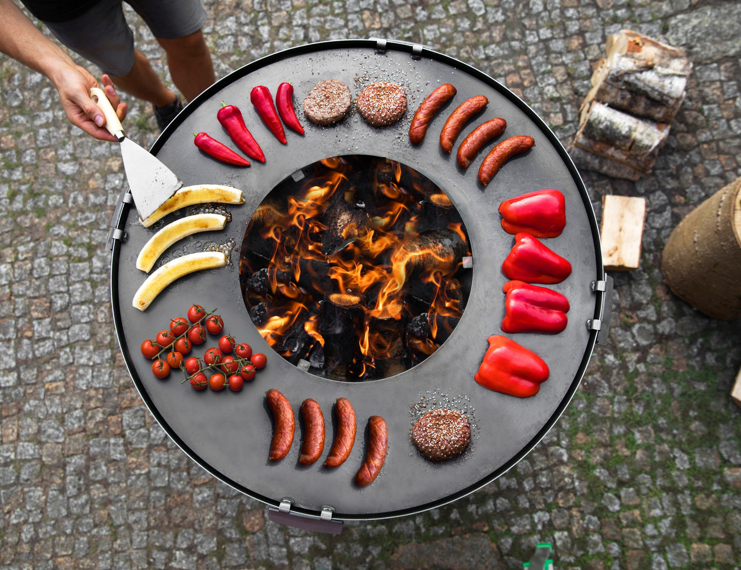 CookKing Premium Grill "SANTOS" – Handgefertigt aus Naturstahl