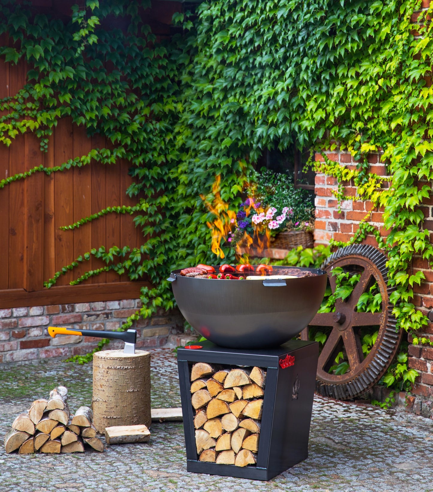 CookKing Premium Grill "SANTOS" – Handgefertigt aus Naturstahl
